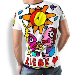 buntes Herren T Shirt LIEBE von GERMENS