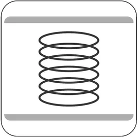 Hela Tische, 2er Set Esszimmerstuhl Schwingstuhl Linda, Vintage Anthrazit, Rundrohgestell grau, Komfortsitz Federkorb, 140kg belastbar