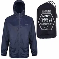 Regatta Herren Mens Pack It Jacket with Hood baby jacke, Navy, 3XL