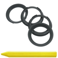 4X Zentrierringe 70,4 x 57,1 mm Grau Felgen Ringe + 1x Reifen Kreide Fett Stift