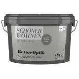 SCHÖNER WOHNEN-Farbe Trendstruktur Grundspachtel Beton-Optik  (Grau, 5 kg, Matt)