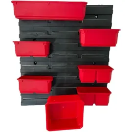 QBRICK SYSTEM Container Set Nr. 6 Werkstattwand 39 x 35 cm mit 8 Behältern für Pro Organizer 100 / 200