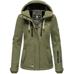 Softshelljacke MARIKOO "Kleine Zicke", Damen, Gr. 3XL, grün (olive), Obermaterial: 98% Polyester, 2% Elasthan, Innenmaterial: 100% Polyester, Jacken, sportliche Funktionsjacke