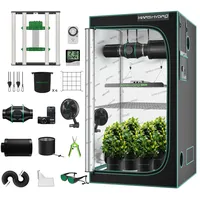 Mars Hydro Smart Growzelt Komplettset,E3000 App Fernbedienung Dimmbar Light,100X100X180cm 1680D Hohe Reflektivität Mylar Grow Box Komplettset,4" intelligente App-Steuerung Belüftungssat