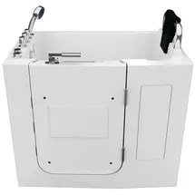 AcquaVapore Sitzwanne Badewanne mit Tür 68 x 110 x 114 cm (S08WP-TH-B-R)