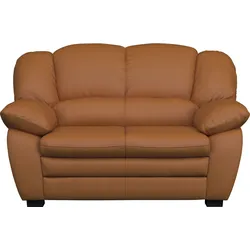2-Sitzer COTTA "Casino", braun (amber), B:159cm H:88cm T:92cm, 100% Echtleder, Sofas, Polstergarnitur, auch als Set erhältlich