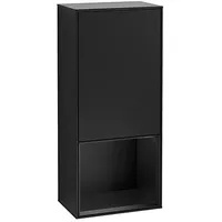 Villeroy & Boch Villeroy und Boch Finion Seitenschrank G540PDPD 41,8cm, links, Emotion, Regal unten Black matt, Black matt lacquer