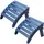 Vevor Fußstütze für Adirondack-Stuhl 47,5 x 48 x 35 cm blau 2 St.