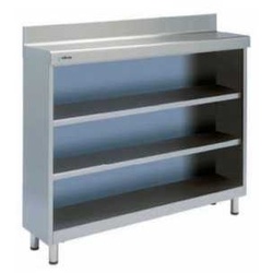Trasbarra Edelstahl-Schrank 2 Fachböden 600 Tiefe Edenox