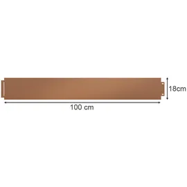 Vicco Rasenkante Braun, 100 x 18 cm, 45 Meter,
