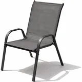 Mojawo Stapelsessel Gartenstuhl 53 x 73 x 92 cm anthrazit