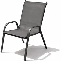 Mojawo Stapelsessel Gartenstuhl 53 x 73 x 92 cm anthrazit
