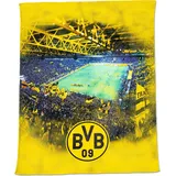 BVB Borussia Dortmund BVB Fleecedecke mit Stadionprint 150x200cm