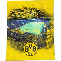 BVB Borussia Dortmund BVB Fleecedecke mit Stadionprint 150x200cm