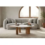 MASSIVMOEBEL24.DE Couchtisch Sheesham Weiß 120 x 70 x 35 cm
