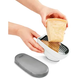 Gravidus Universalreibe mit Behälter & Deckel Käsereibe Handreibe Käsehobel 3 in 1 Reibe