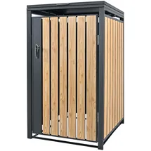 ML-Design Mülltonnenbox für 1 Tonne 240L 68x80x116,3 cm Anthrazit-Lärchenoptik