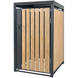 ML-Design Mülltonnenbox für 1 Tonne 240L 68x80x116,3 cm Anthrazit-Lärchenoptik