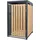ML-Design Mülltonnenbox für 1 Tonne 240L 68x80x116,3 cm Anthrazit-Lärchenoptik