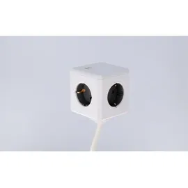Allocacoc Steckdosenleiste PowerCube 1,5 m Grau 4 St.