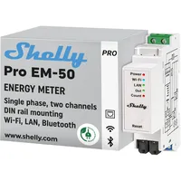 Shelly Pro EM 50A Stromzähler Bluetooth + Wi-Fi