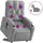 vidaXL Massagesessel Elektrisch Polyester 86,5 x 93,5 x 0 cm Hellgrau mit Aufstehhilfe
