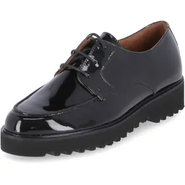 Paul Green Schnürschuhe 2688-007, Lack/Brush, schwarz, 37 EU / 4 UK