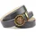 Anthoni Crown Herrengürtel Leder grau 105 cm