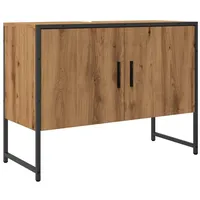 VidaXL Waschbeckenunterschrank Artisan-Eiche 80x33x60 cm Holzwerkstoff