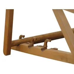 Erst-Holz Sonnenliege Liegestuhl pistazie Gartenliege Holz Deckchair Strandstuhl Buche Gartenmöbel 10-306