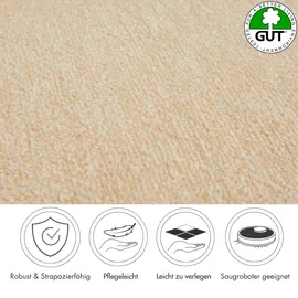 Andiamo Catania Teppichboden 500 x 200 cm Beige