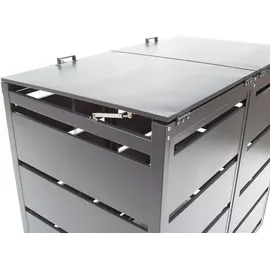 Apex Digital Mülltonnenbox 2er 240 L 57060 grau