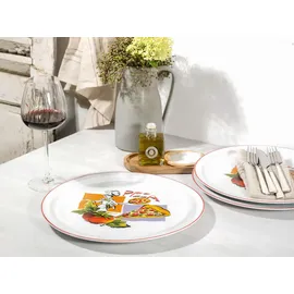 CreaTable Pizzateller Milano Sofia 30 cm weiß 4er Set