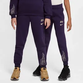 Nike Kylian Mbappé Club Fleece HQ3686-585 147-158 - grand purple/pale Ivory/Metall - 147-158