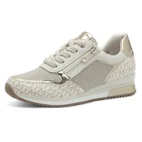 Marco Tozzi Sneaker Damen Weite E Beige/Gold/Grau 39