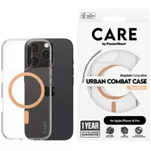 Panzer Glass iPhone 16 Pro Flagship Case transparent/pfirsich
