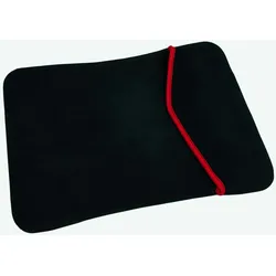 Gravidus Neopren Laptop Notebook Tasche Hülle Wendetasche 15,4 Schwarz Rot