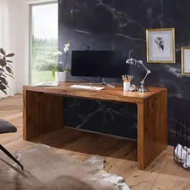 Wohnling Schreibtisch Boha Sheesham massiv / Braun