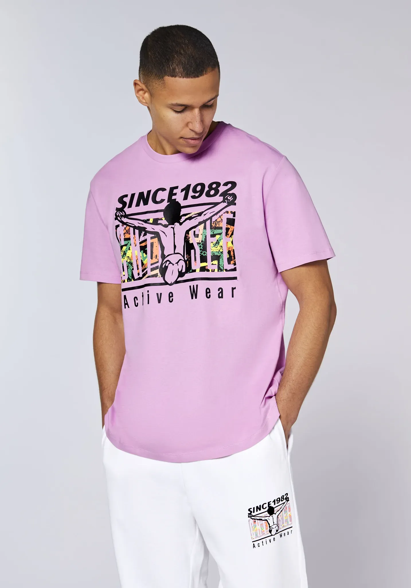 T-Shirt CHIEMSEE, Jungen, Gr. 3XL (64/66), orchid, 100% Baumwolle, Rundhals, Shirts T-Shirt