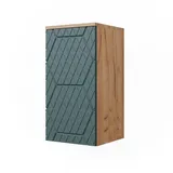 Vicco Irma Hängeschrank 30 x 59 cm Grün/Goldkraft Eiche