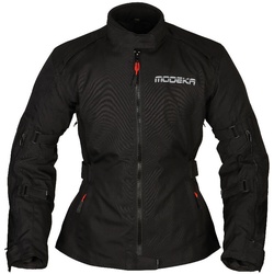 Modeka Luana Damen Motorrad Textiljacke, schwarz, Größe 46