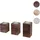 Mendler Teelichthalter HWC-C58 Holz Braun