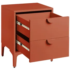 Beliani Nachtschrank Ardura 45 x 60 x 60 cm Braun