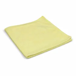 CleanSV 12 Stück Microfasertücher gelb 40 cm x 40 cm Reinigungstuch Mikrofasertuch Professional