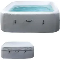 Mendler Whirlpool HWC-N97, Ersatz-Pool 5 Personen, In-/Outdoor aufblasbar Dropstitch-Gewebe,
