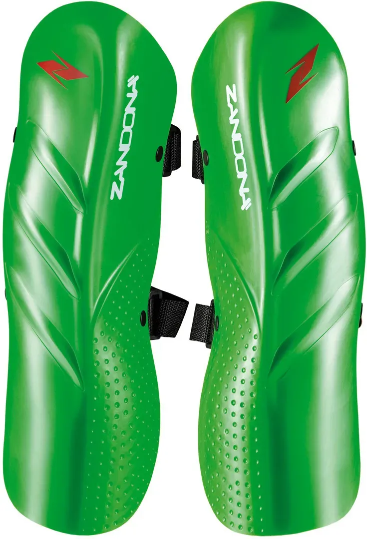 Zandona Tri Glide Shin beschermers, groen, Eén maat Voorman