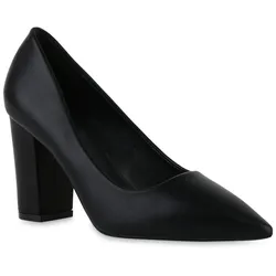 Damen Spitze Pumps in Schwarz