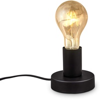 B.K.Licht - mit Kabelschalter, E27 Fassung, Vintage, Tischlampe, Lampe,