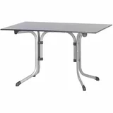 Sieger Boulevard-Klapptisch mit vivodur-Platte 120 x 80 x 73 cm graphit/schieferdekor anthrazit