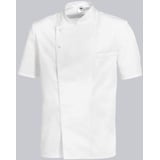 BP Gourmet 1548-400-21 Kochjacke 1/2 Arm - 1/2 Ärmel - 65% Polyester, 35% Baumwolle - Druckknöpfe aus Edelstahl - Standard Passform - Größe: 3XL - Farbe: weiß